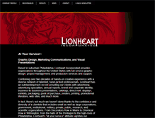 Tablet Screenshot of lionheartincorporated.com